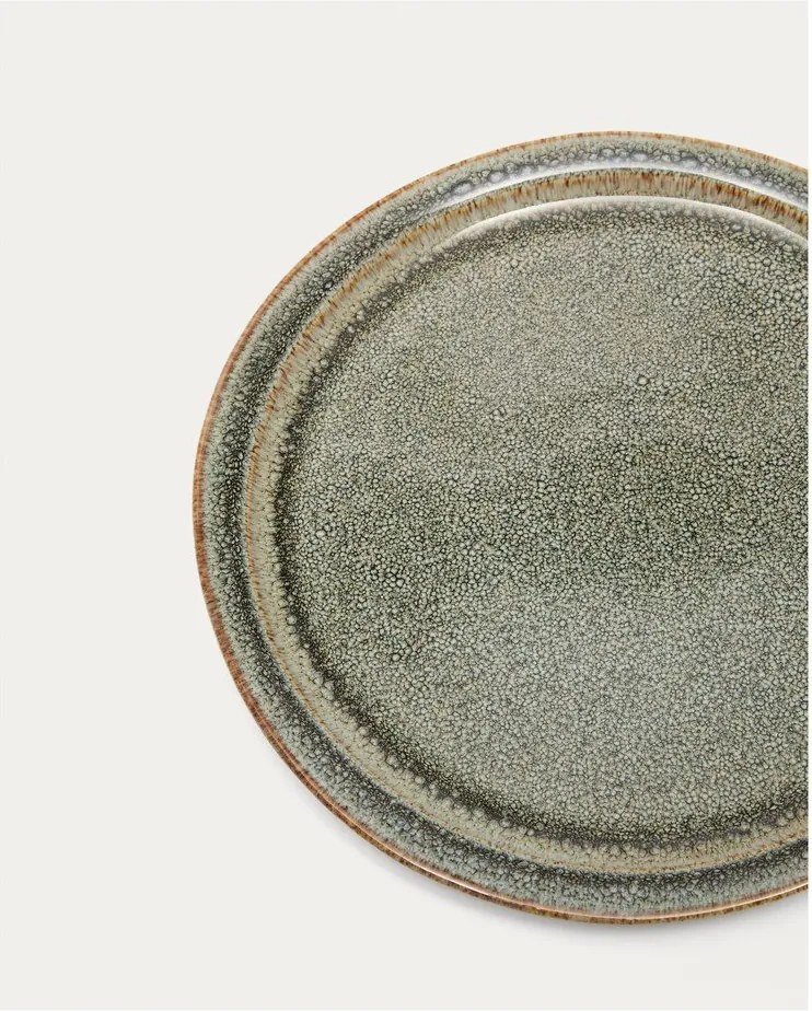 Sivý dezertný keramický tanier ø 23 cm Coval – Kave Home