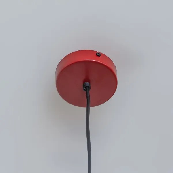 Závesný luster ETNA II 1xE27/15W/230V pr. 25 cm červený