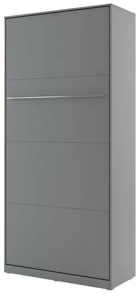 Sklápacia posteľ Concord Pro I, Farby: biely / biely lesk, Rozmer postele: 120x200