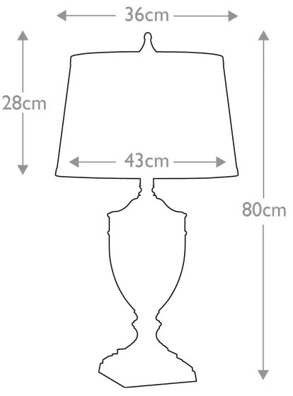Quoizel QZ-DENNISON-BB - Stolná lampa DENNISON 1xE27/60W/230V zlatá