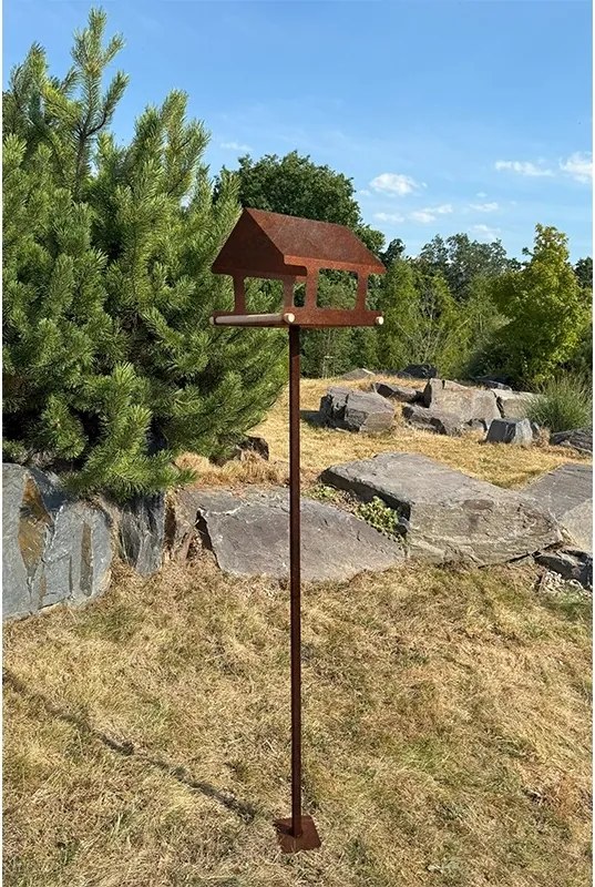 Stojan na vtáčie kŕmidla 120 cm, corten CORGARDEN 1042