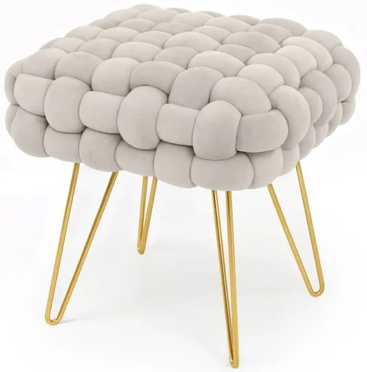 Taburetka DOTTY krémová