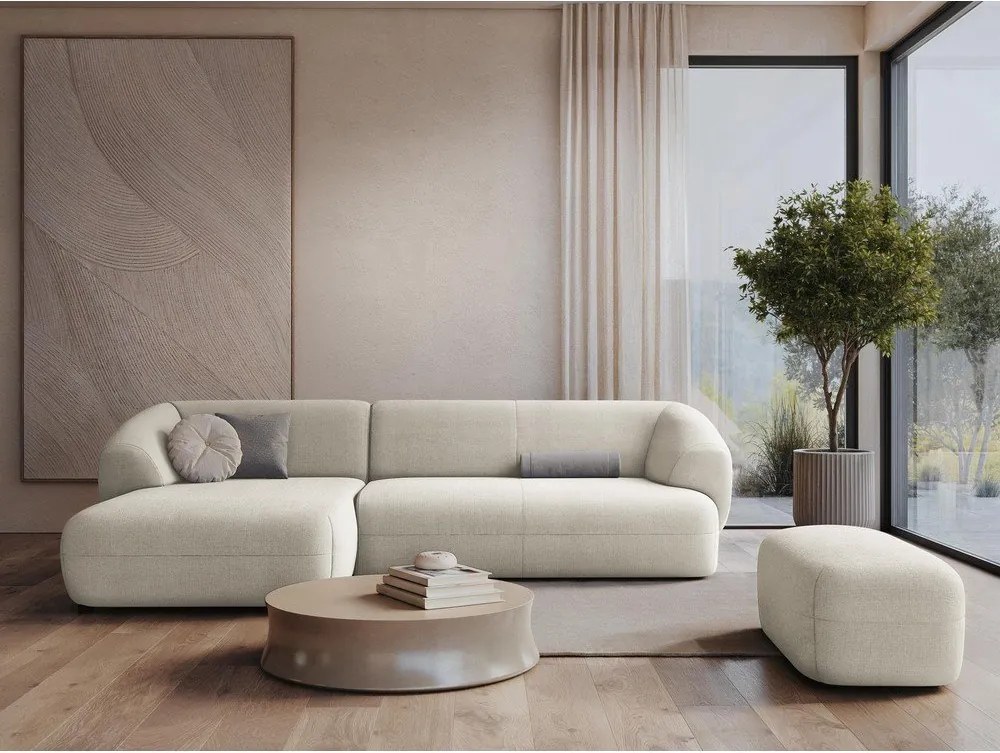 Zelená zamatová rohová pohovka (pravý roh) Moana – Makamii