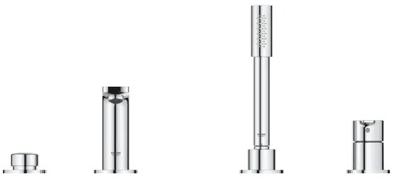 GROHE 19577001 - Vaňová štvorotvorová kombinácia LINEARE lesklý chróm