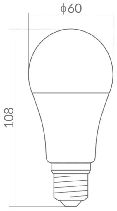 ECO LIGHT LED žiarovka E27 - 8W - RGB+NW + diaľkový ovládač