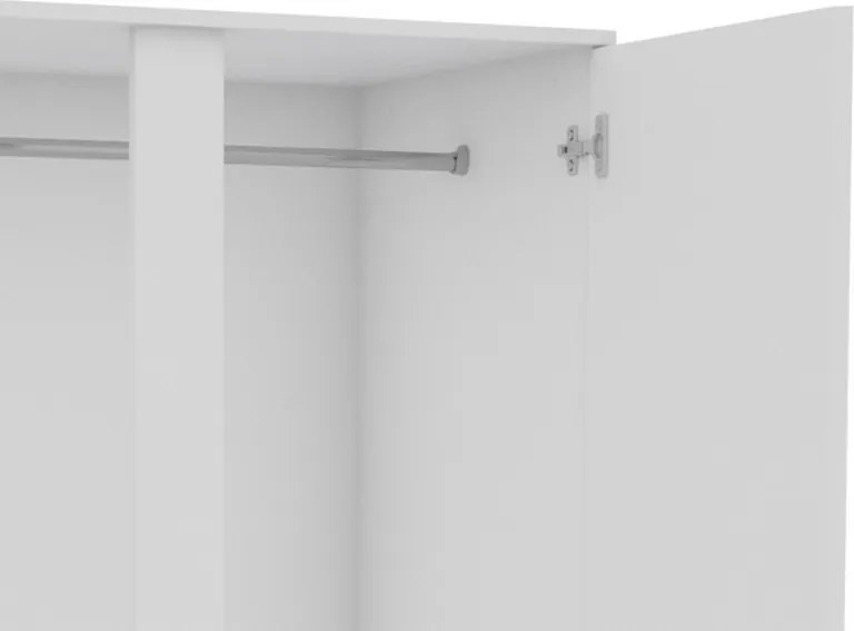 Šatníková skriňa Carlos, biela, 100 cm