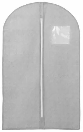 Compactor Obal na obleky a krátke šaty Boston, 60 x 100 cm, sivá, S