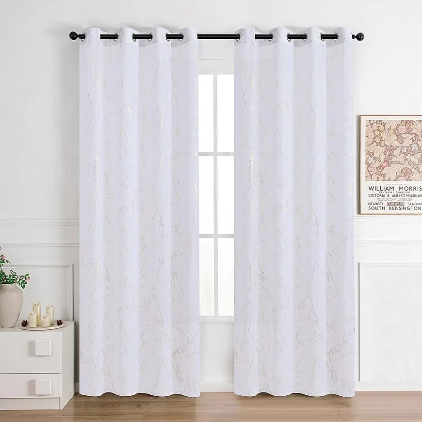 Záclona na krúžkoch Lena gold RP499 290x245 cm