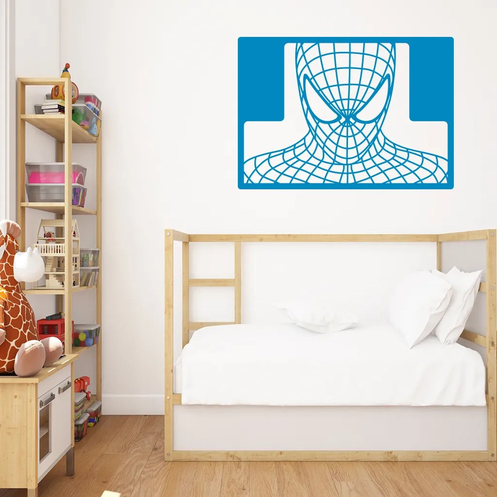 Veselá Stena Samolepka Spiderman portrét Farba: oranžová, Veľkosť: 40 x 28 cm