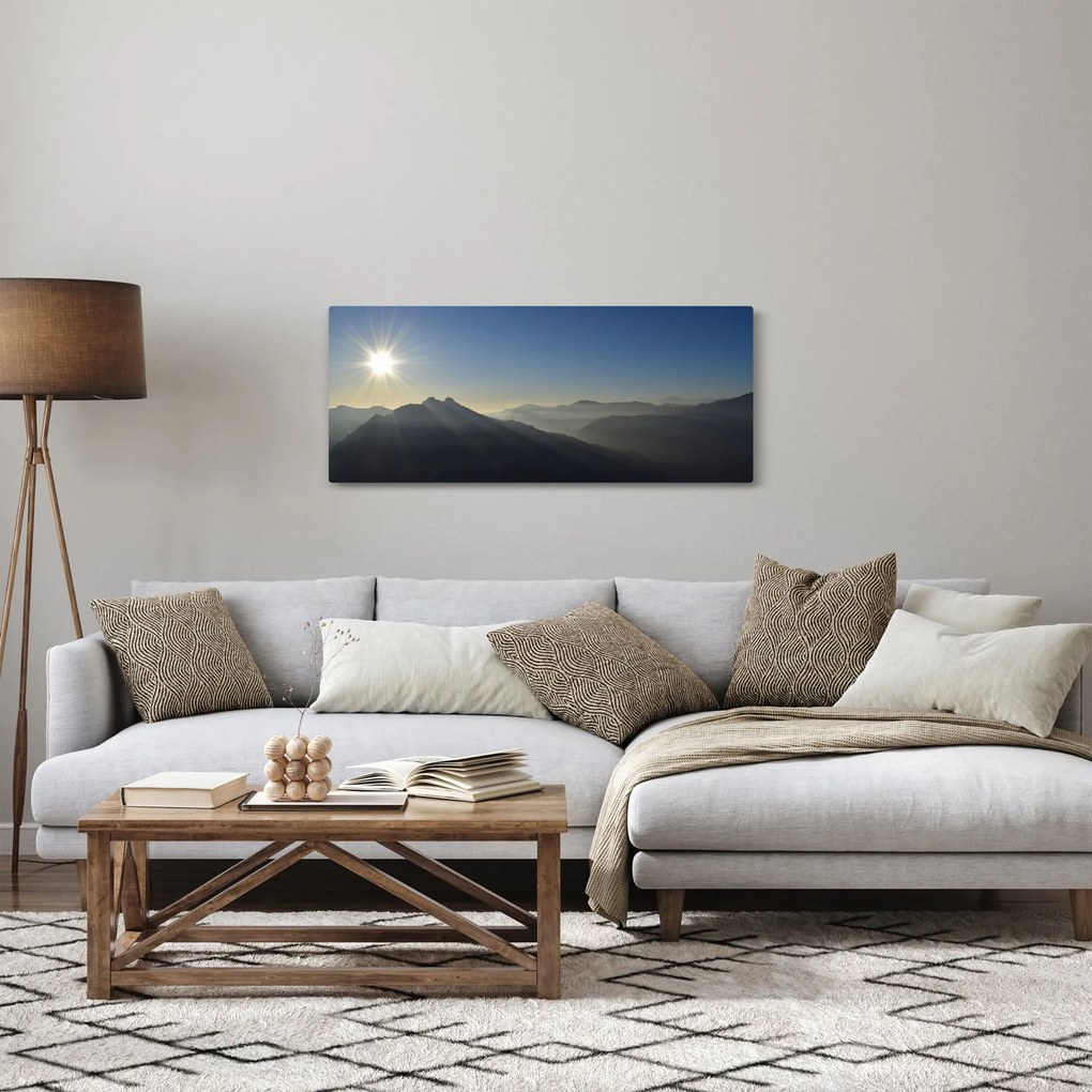 Obraz - Nad vrchol hôr (120x50 cm)