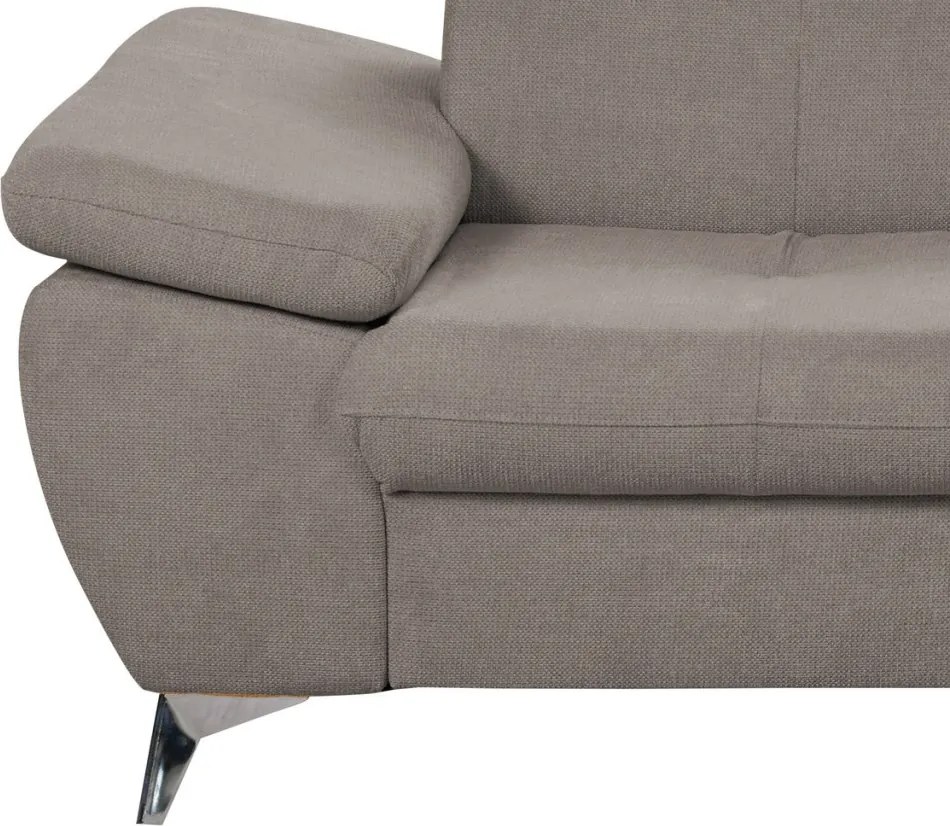 Dvojsedák Gisele, béžová taupe látka