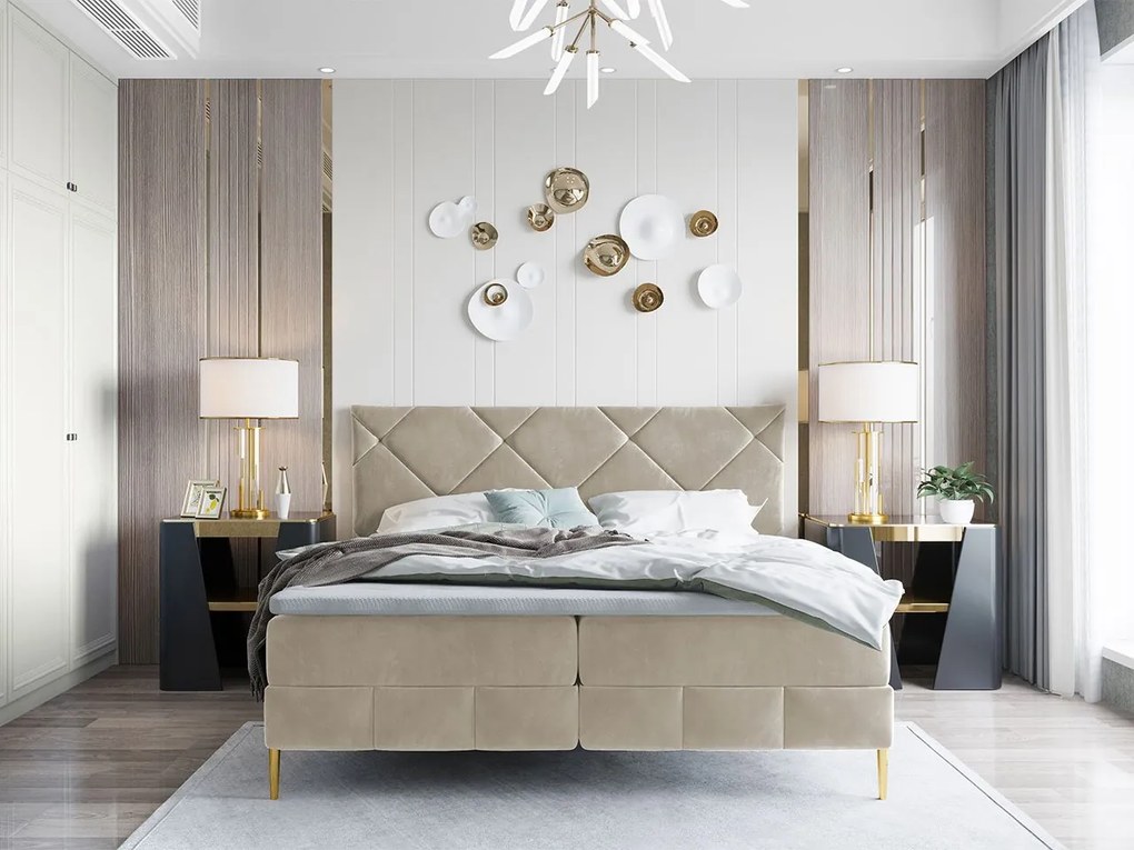 Kontinentálna posteľ Sagiro, Dostupné poťahy: Manila 20, Rozmer postele: 180x200