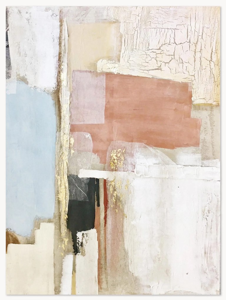 Ručne maľovaná nástenná dekorácia Abstract Seven