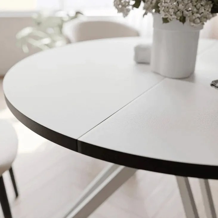 Okrúhly rozkladací jedálenský stôl KODY