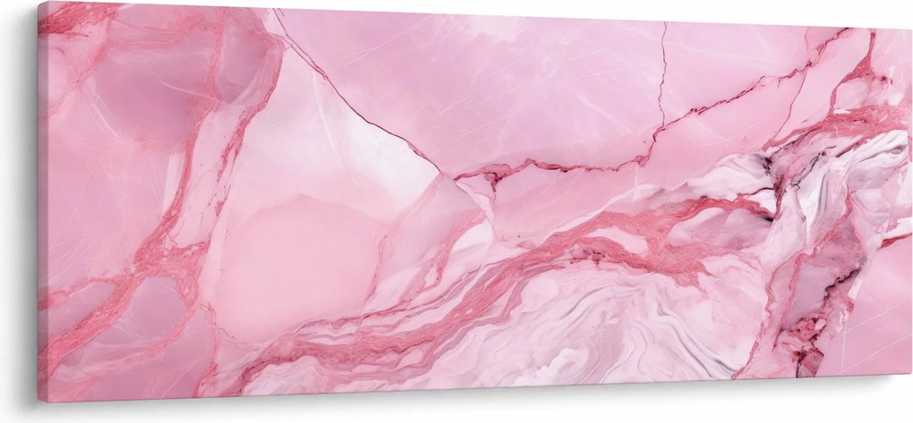 Obraz - Ružový mramor (120x50 cm)