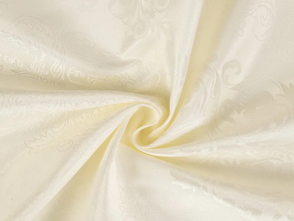 Biante Teflónový obdĺžnikový obrus TF-104 Svetlo vanilkový zámocký vzor 50x100 cm