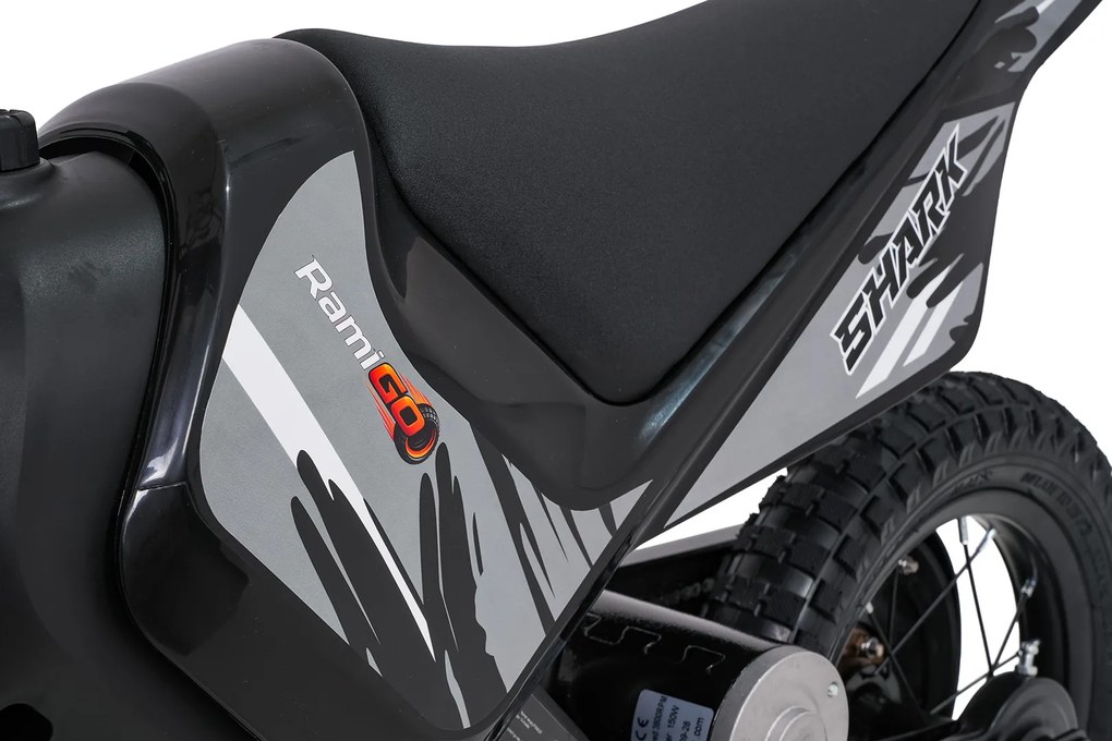 Ramiz Detský elektrický motocykel SHARK čierny
