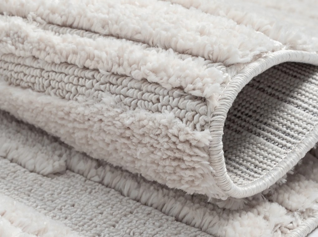 Kusový koberec Enya weiß, 160x230, biela, chodba / predsieň, My Flair