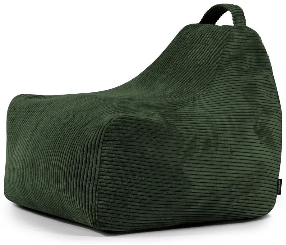 Zelený menčestrový detský sedací vak Game Amuse – SLOWDOWN