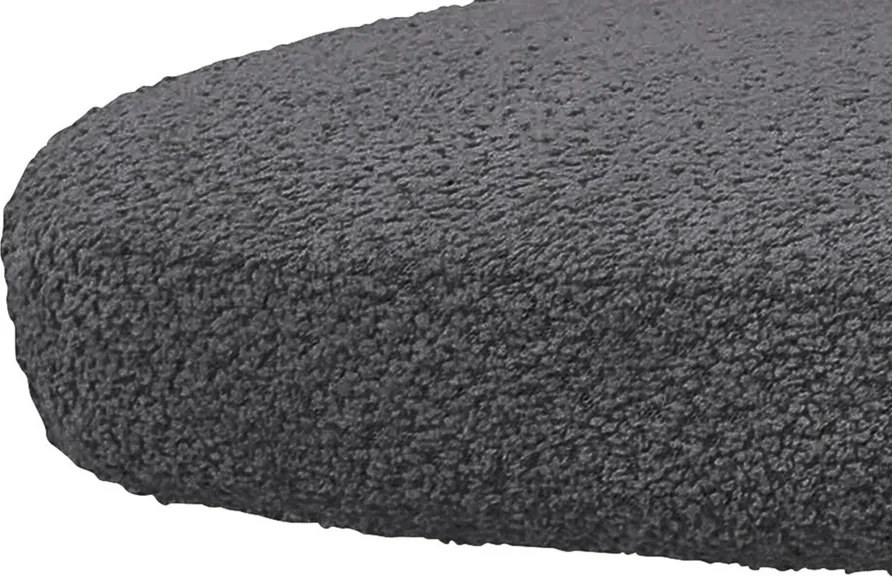 Otočná jedálenská stolička Beatris, tmavo šedá štruktúrovaná látka