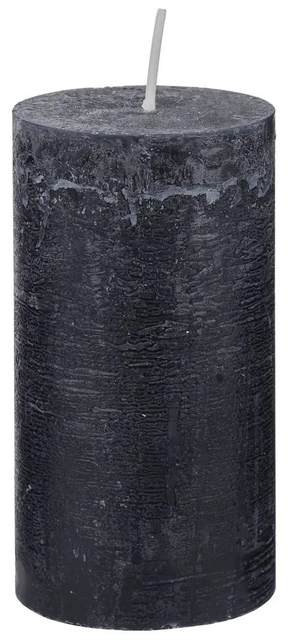 RUSTIC Sviečka 13 cm - čierna
