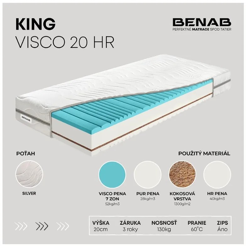 Matrac Benab King Visco 20 HR 200x180 cm