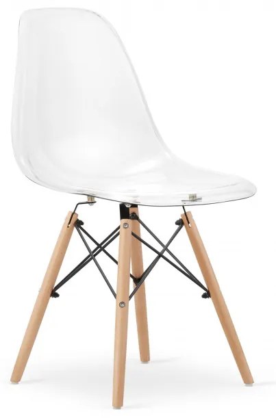 Set jedálenských stoličiek OSAKA priehľadné (4ks)