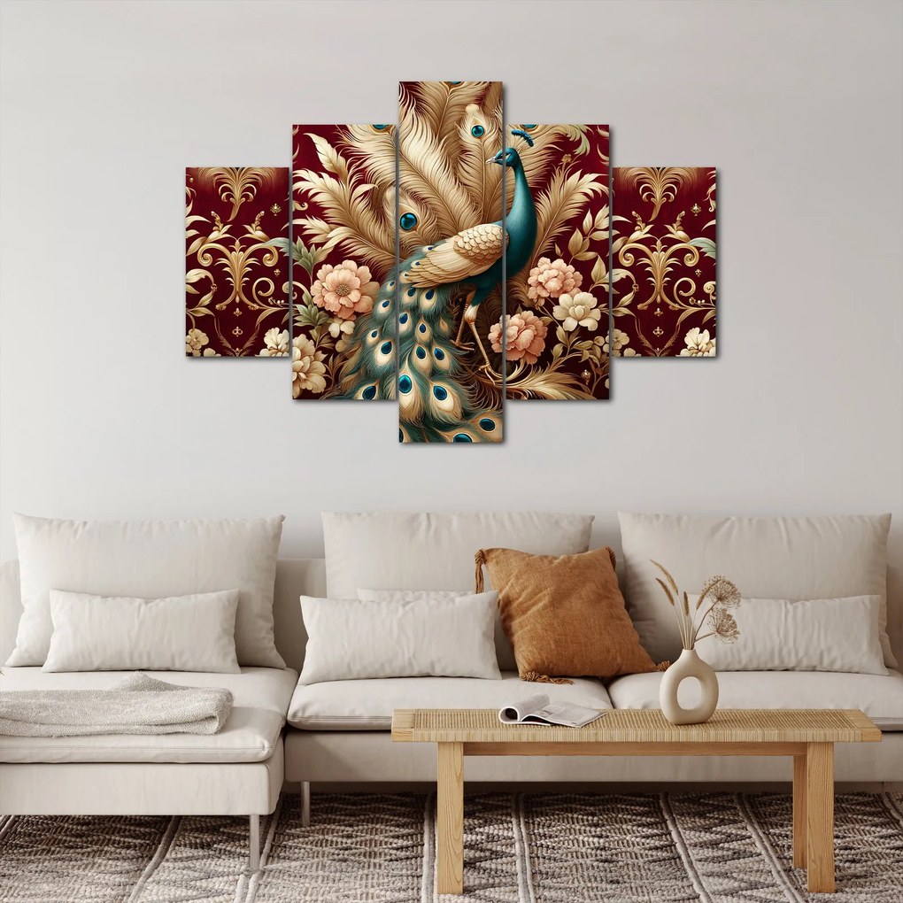 Obraz – Elegantný páv (150x105 cm)