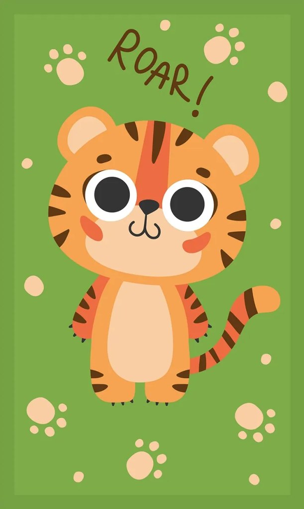 Bavlněná froté osuška TYGŘÍK 016 30x50 cm zelená