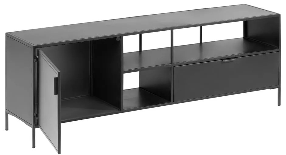 Čierna TV komoda Kave Home Shantay