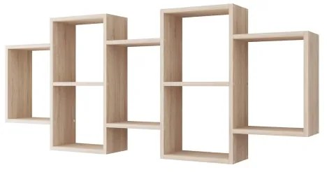 Nástenná polica TRIO 65x161 cm dub sonoma