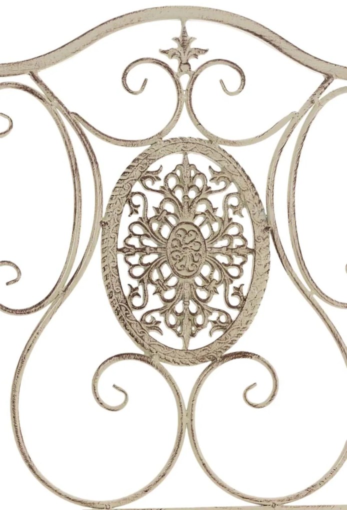 Kovová skladacia stolička Sibell (SET 2 ks) - Krémová antik