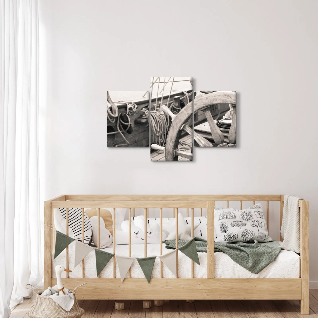 Obraz - Kormidlo plachetnice (90x60 cm)
