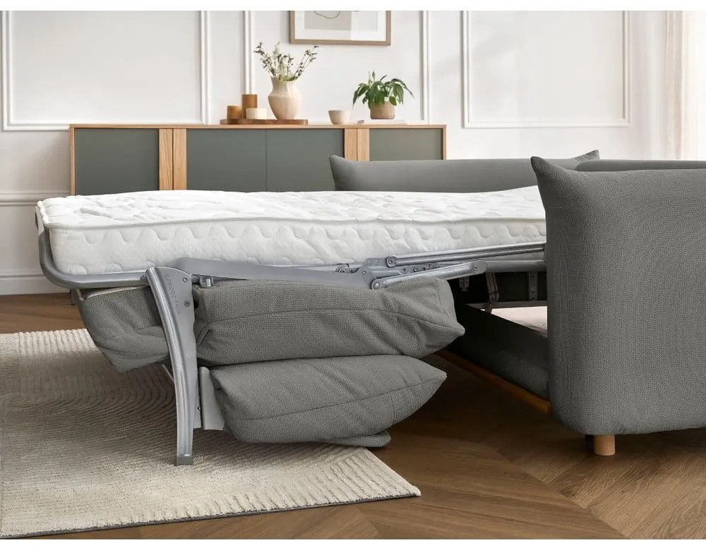 Sivá rozkladacia pohovka 214 cm Ernest – Bobochic Paris