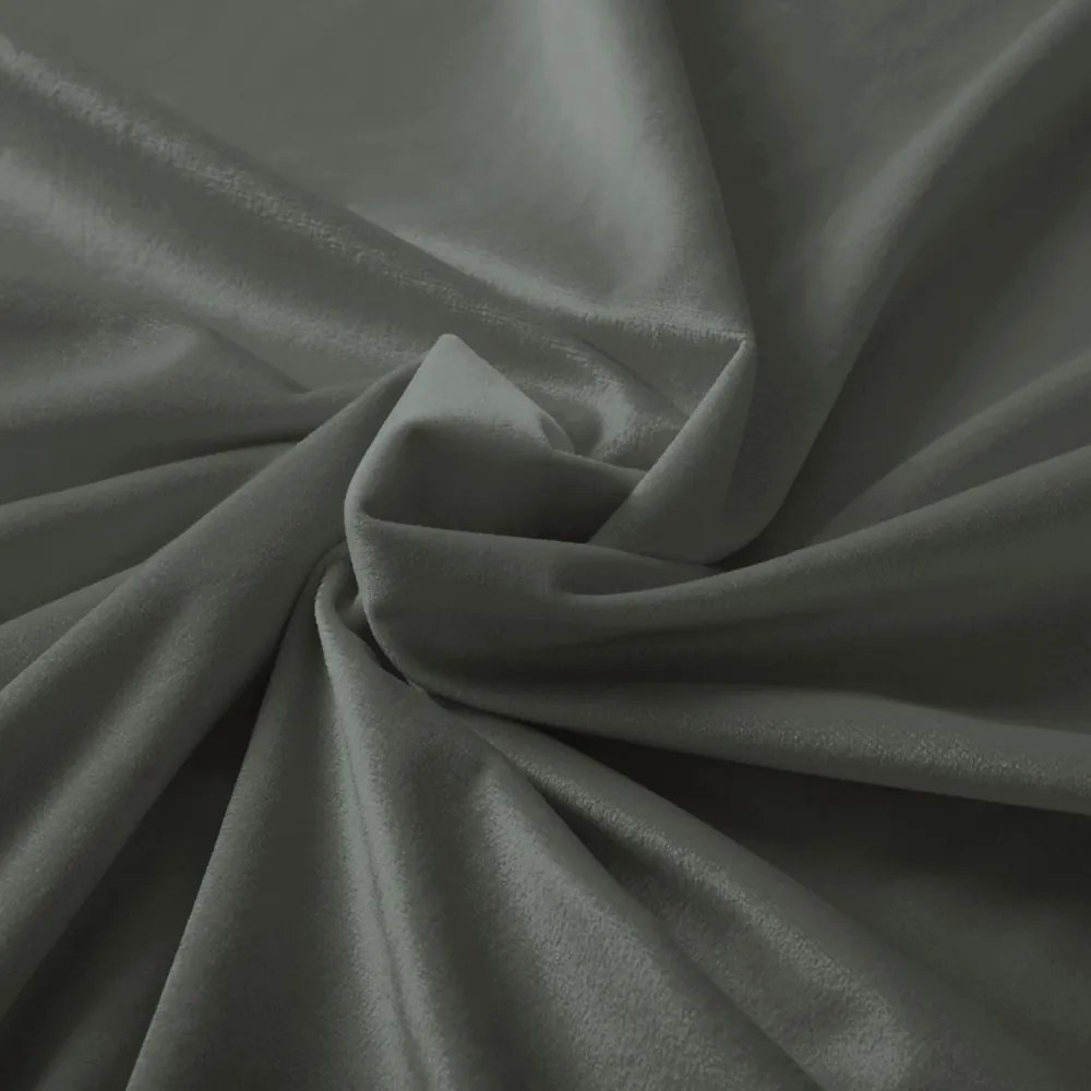 Biante Zamatový štvorcový obrus Velvet Prémium SVP-021 Tmavo sivozelený 40x40 cm