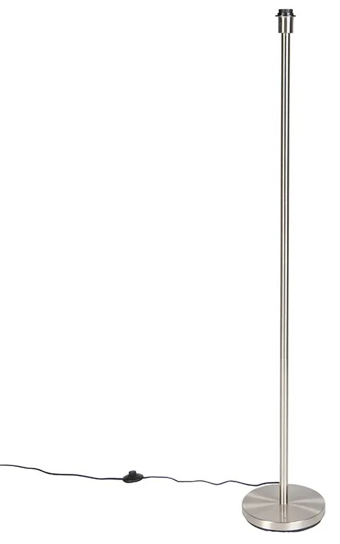 Moderná stojaca lampa oceľ bez tienidla - Simplo
