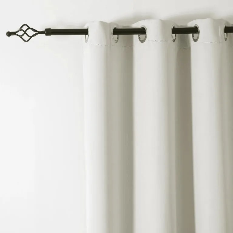 2x Bielo-krémový záves OXFORD 140x250 cm