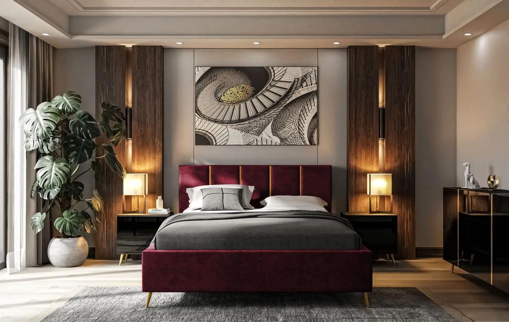 Dizajnová manželská posteľ TIFF 160x200 Farba: Biela, Veľkosť: 160 x 200 cm