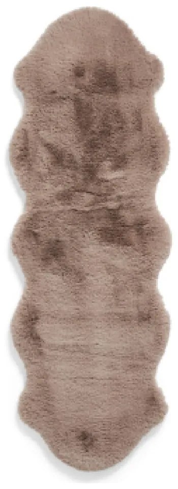 Svetlohnedý syntetický behúň 60x180 cm Super Teddy – Think Rugs