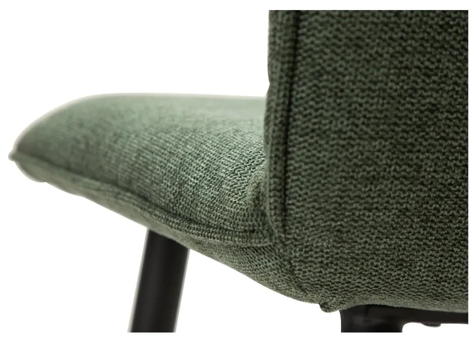 Zelená barová stolička s oceľovými nohami DAN-FORM Join, výška 93 cm