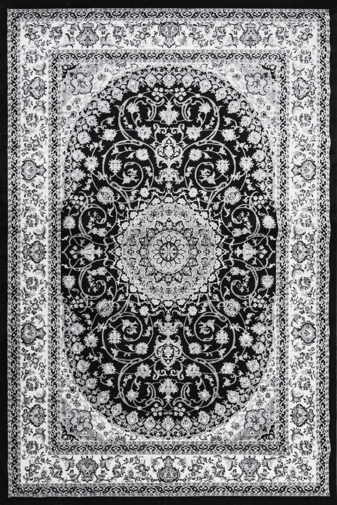 Festival koberce Kusový koberec Silkway X084B Black - 120x180 cm