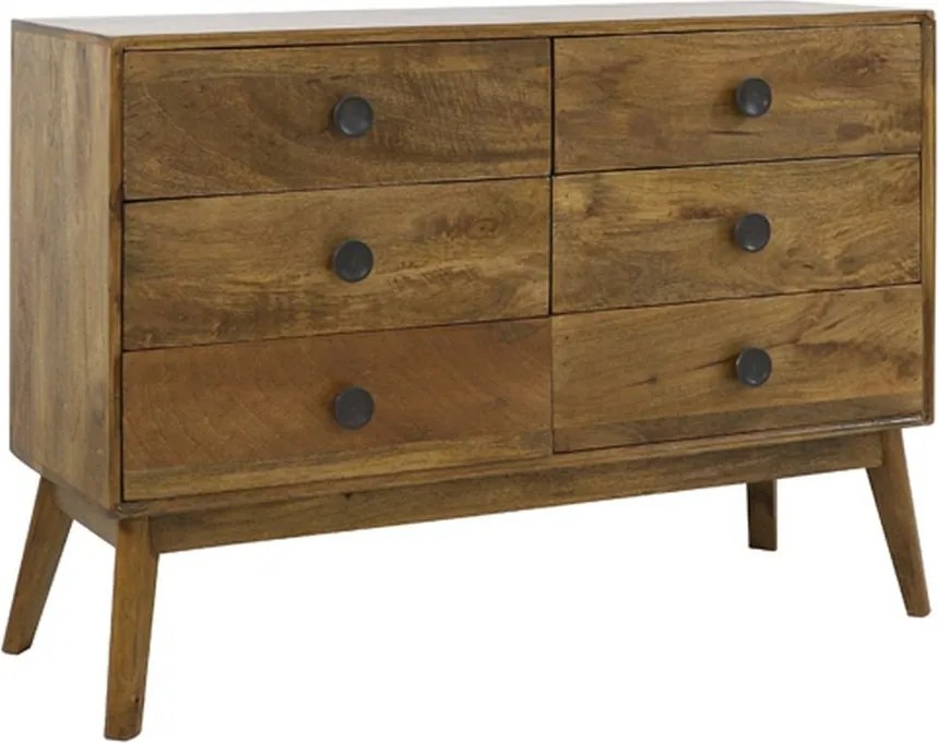 Drevená nízka komoda Espita so šuplíkmi - 114*40*80cm
