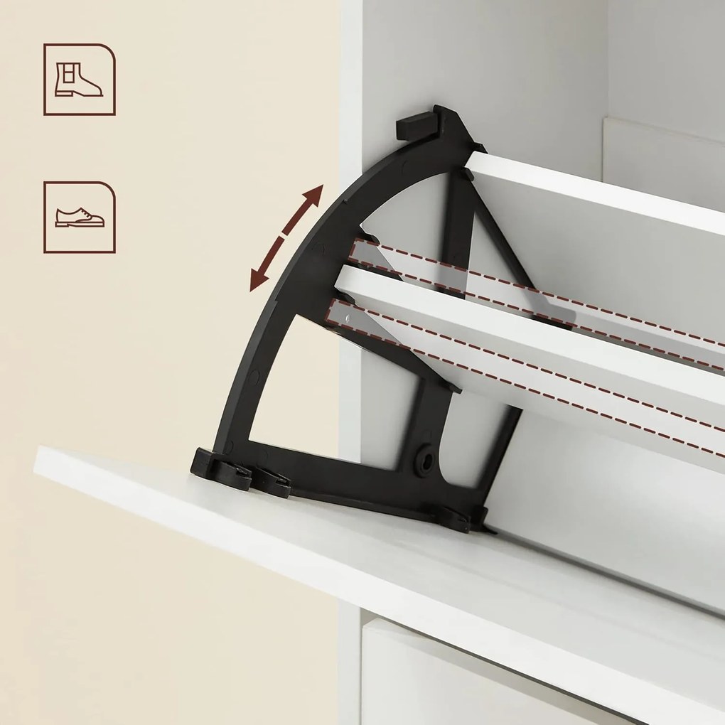 Botník Vasagle Cast II biely