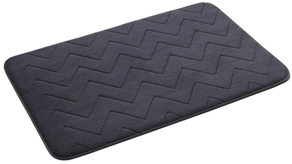 Gedy Gedy, MOUSSE kúpeľňová predložka, 50x80 cm, 100% polyester, protisklz, antracit, 96MS508085