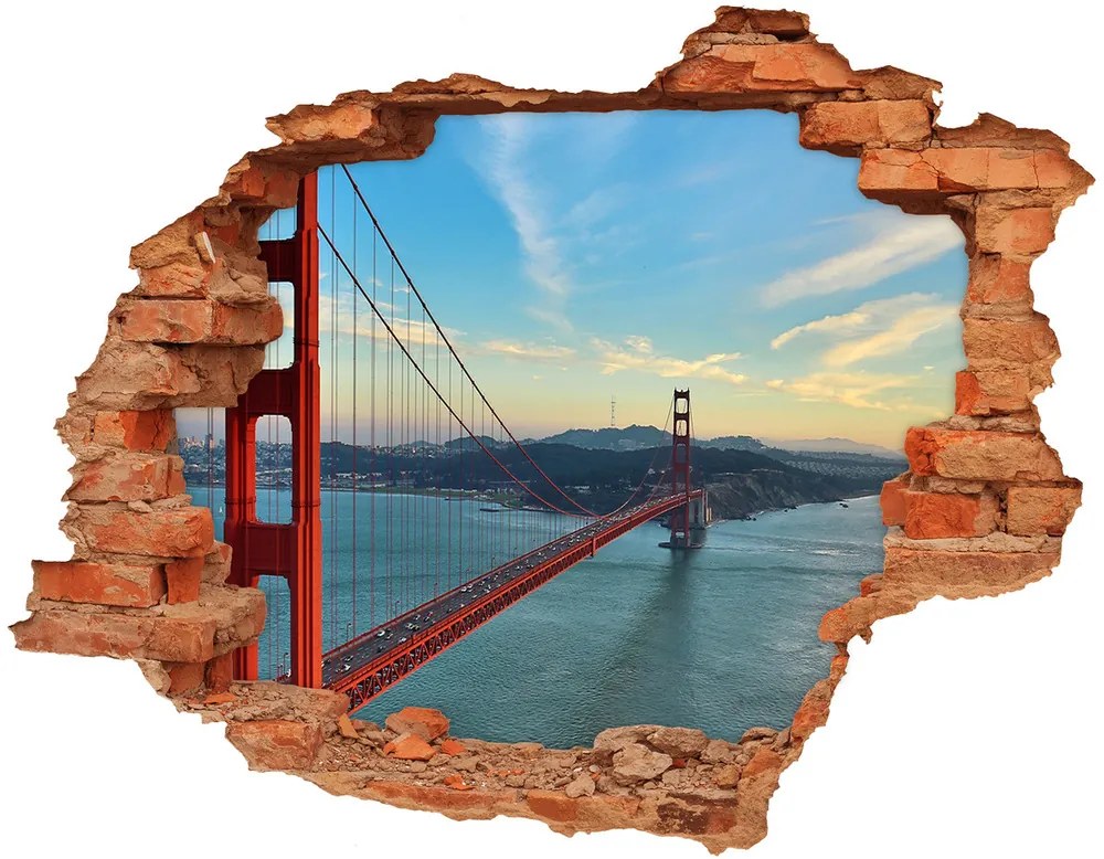 Diera 3D fototapeta nálepka Bridge v san franciscu nd-c-73939513