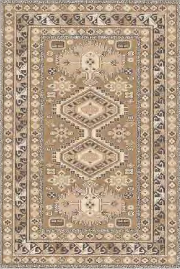 Sintelon, Kusový koberec SOLID 61 OEO, 133x200, hnedá, chodba / predsieň