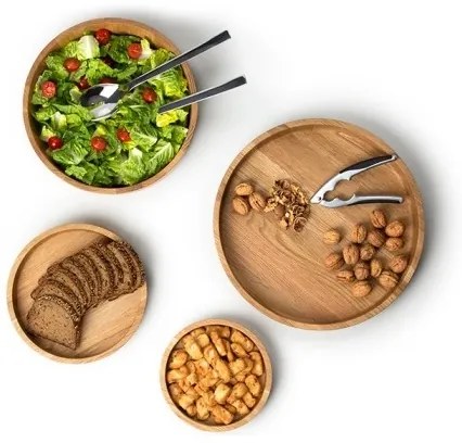 Continenta C4134 - Drevěná miska 25x4,8 cm dub