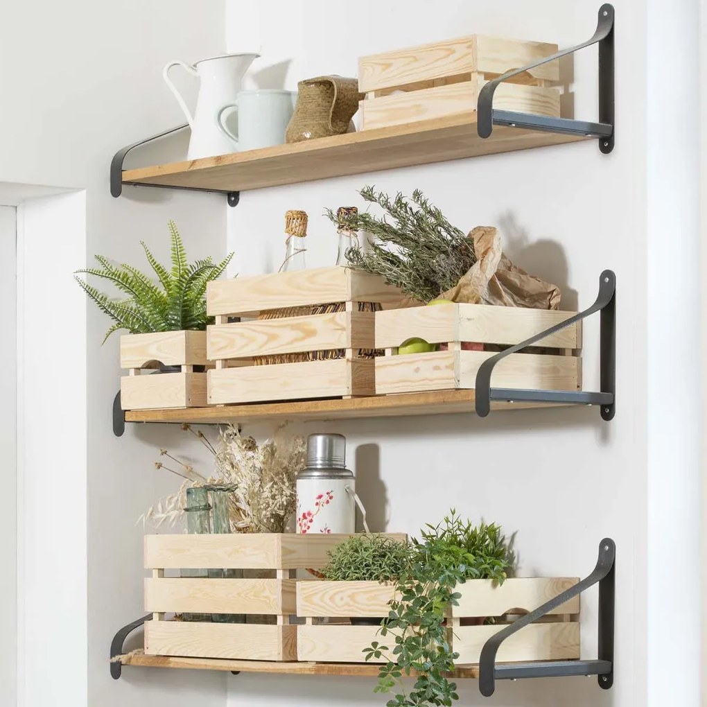 Zeller Present Drevená bednička MONTY, úložný drevený box 30 x 20 x 15 cm