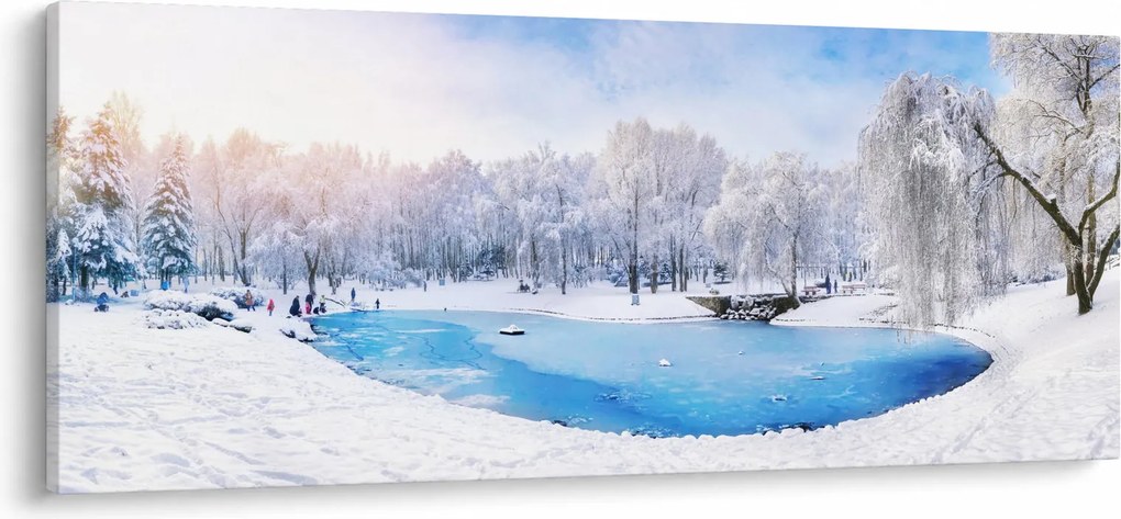 Obraz - Ľadové jazero (120x50 cm)