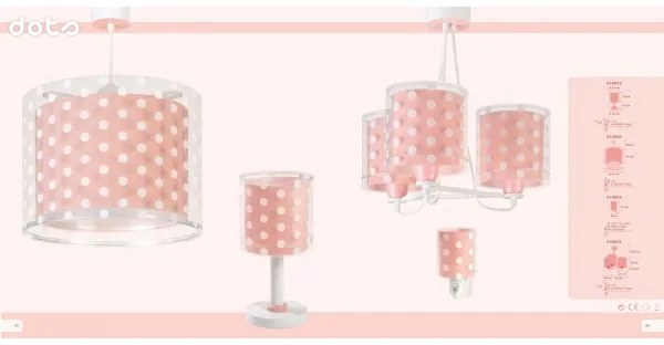 Dalber 41007S - Detský luster DOTS 3xE27/60W/230V